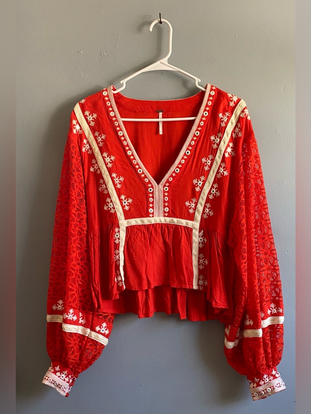 Free People “Boogie All Night” Blouse